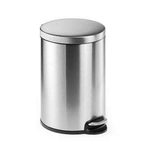DURABLE - 3402-23 Poubelle cylindrique à pédale en acier inoxydable 20L-Poubelles et cendriers EAN 4005546301983 Poubelles en métal - Product Image 1