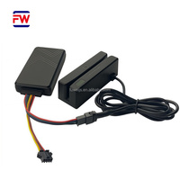Mini Rastreador GPS MSR98-RS485 TTL RS232 para Autobuses, Taxis y Camiones, Lector de Tarjetas Magnéticas de Material ABS de 13.56MHz