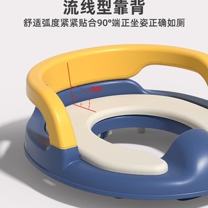 Siège de toilette antidérapant en forme de U pour enfants, matériau PP, design minimaliste, usage domestique - Product Image 2