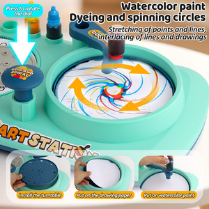 Zhorya 2'si 1 Arada Eğitici Çizim Tableti Plastik Kaleydoskop Sanat Grafiti Boyama Oyuncağı Çocuklar İçin - Product Image 3