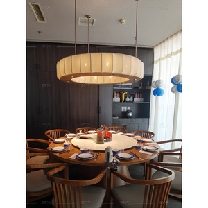 Nouveau Lustre de Restaurant de Style Chinois Rond E27 60CM 80CM 100CM avec Interrupteur pour Salon, Villa, Hôtel, Chambre Privée - Product Image 1