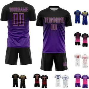 Camiseta de Fútbol Personalizada con Degradado, Transpirable, Sublimada, con Nombre y Número Personalizados, Cuello Redondo, 180g, Ropa Deportiva - Product Image 4