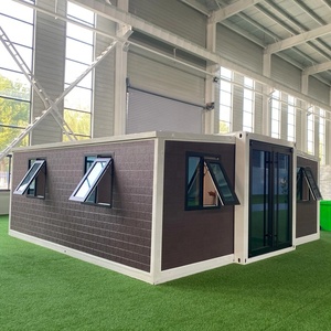 Edificio de apartamentos prefabricado personalizado Casas de módulo de contenedor expandible con diseño de grano de madera - Product Image 4