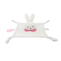 Couverture de sécurité pour bébé, poupée de sommeil pour nouveau-né, jouet en peluche à motif animal, fibre de polyester super douce, 27x27cm