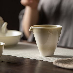 Celadon Glaze Fair Cup Cone Shape Porcelain Kung Fu <b>Tea</b> <b>Set</b> For Afternoon <b>Tea</b> Without Lid - Product Image 5