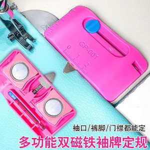 Dual Magnetic Guide <b>Edge</b> Positioning <b>Tool</b> GP 001 For Sewing Quilting And Unraveling Knife With Measurement Markings - Product Image 3