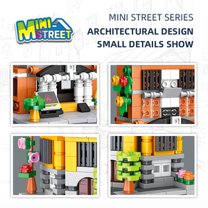 59077-59078 Mini estación <span class=keywords><strong>de</strong></span> <span class=keywords><strong>bomberos</strong></span> <span class=keywords><strong>de</strong></span> la calle juego <span class=keywords><strong>de</strong></span> bloques <span class=keywords><strong>de</strong></span> construcción ensamblados niños regalo educativo al por mayor Mini Juguetes - Product Image 5