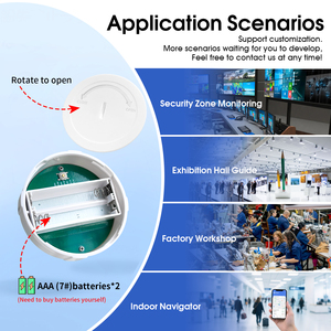 DX-CP28 BLE 5.1 eddystone beacon 3 ~ 5 yıl hayat kolay değiştirme düğmesi lityum piller mesaj itme Bluetooth işaret - Product Image 4