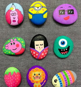 Customized Design Creative Painted <strong>Stone</strong> <strong>Painting</strong> Pebble DIY Black Pebble River Rocks <strong>Stone</strong> <strong>for</strong> Sale - Product Image 5