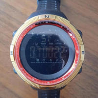 Reloj digital LED para hombre con cronógrafo, resistente al agua, duración de la batería de 2 años, correa de poliuretano, reloj deportivo 17