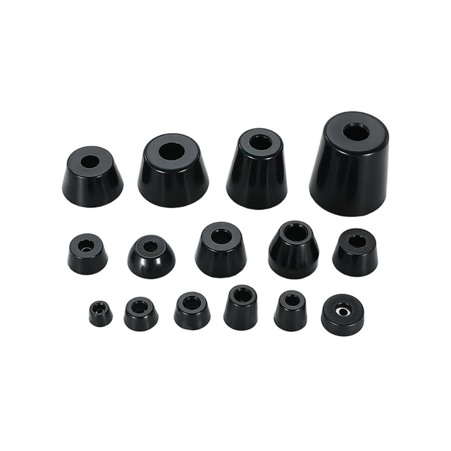 Non‑Slip Rubber Vibration Isolation Feet Shock Absorber Bumper Pads for Machine Furniture Equipment With Metal Washer
