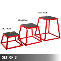 Plataforma Pliométrica para Ejercicios de Fitness - Caja de Salto de 12/18/24 Pulgadas para Entrenamiento Pliométrico
