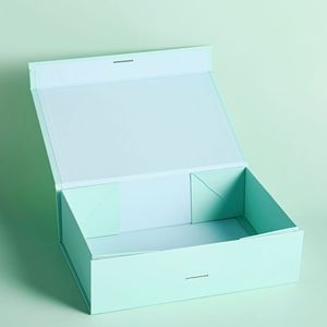 Cajas de Regalo de Cartón Rígido de Lujo con Logotipo Personalizado, Caja de Embalaje Magnética Plegable de Papel para Zapatos, Ropa y Regalos con Cinta - Product Image 1