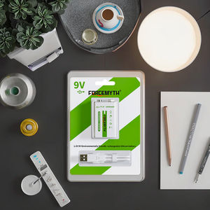 Forcemyth <span class=keywords><strong>Batterie</strong></span> au <span class=keywords><strong>lithium</strong></span>-<span class=keywords><strong>ion</strong></span> 9V haute puissance super faible <span class=keywords><strong>auto</strong></span>-<span class=keywords><strong>décharge</strong></span> pour produits électroniques, y compris microphone et <span class=keywords><strong>batterie</strong></span> PP3 - Product Image 1