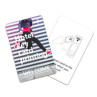 Carte-clé d'hôtel RFID avec mini-étiquette étanche NFC ISO 14443A, puce MF Ultralight EV1 cryptée 13,56 MHz 1K