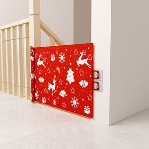 Christmas decoration Pet telescopic <b>fence</b> Prevent cats from running out of the <b>fence</b> Puncture-free indoor and outdoor <b>fences</b> Qua - Product Image 1