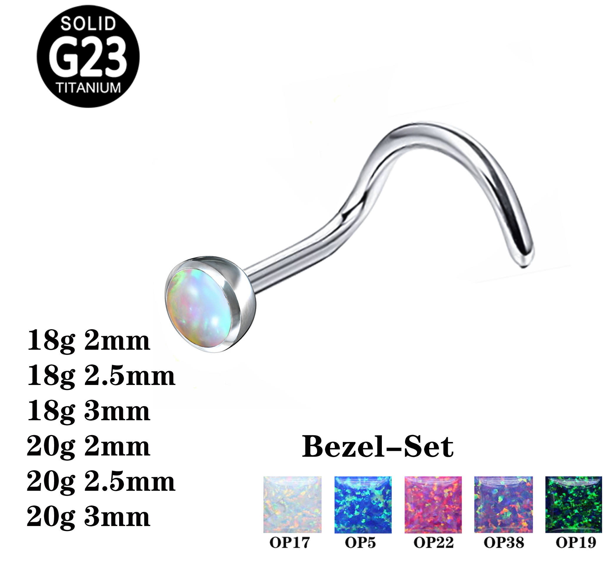 TB-0054 Opal espárragos de la nariz