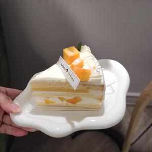 Đĩa Gốm Hình Đám Mây Màu Trắng Thiết Kế Đơn Giản Mới Khay Phục Vụ Để Trang Trí Nhà Cửa - Product Image 1