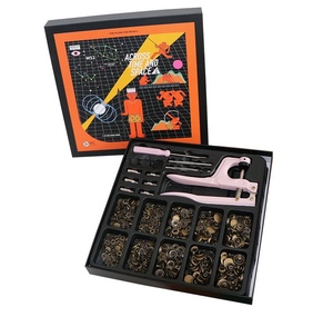 Outil d'installation de boutons en métal Costume de boutons-pression en cuivre pur <span class=keywords><strong>Snap</strong></span> Fastener Hidden Hook100Box Kit Cross-border - Product Image 1