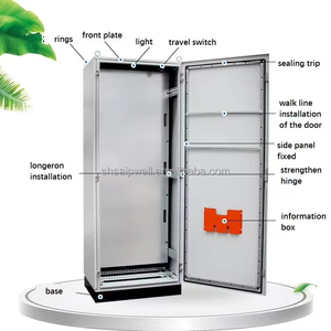 Indoor Control Cabinets Freestanding Cabinet Modular Enclosure 9/16-fold Profile Frame Floor Standing Metal Enclosure - Product Image 6