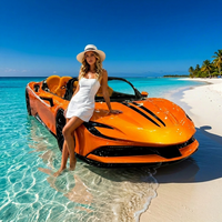 Jet-car aquatique en alliage personnalisé, design Lamborghini, moteur Yamaha, tri-hull, 170 Drift, pour divertissement et location, 4 passagers