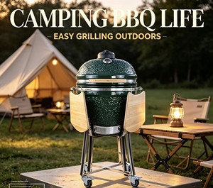 Barbecue Kamado en céramique à parois épaisses de qualité supérieure, 21 pouces, OEM disponible, robuste, pour une <span class=keywords><strong>cuisson</strong></span> professionnelle en extérieur - Product Image 1