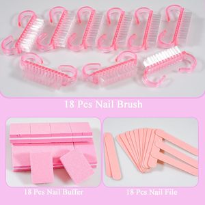 Disposable Durable Manicure Kit Individually Package Mini Nail Buffer Nail <b>File</b> Plastic Stick Press Nail Tool <b>Box</b> Salon - Product Image 5