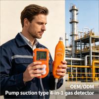 Detektor Gas 4 in 1 BX616, Sensor Gas Mudah Terbakar CO H2S O2 untuk Analisis Udara Tambang Bawah Tanah Deteksi Pemadam Kebakaran