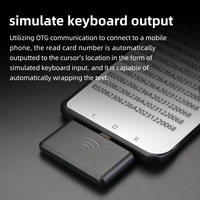 Lector RFID WYUAN de 125KHz, interfaz USB tipo C para teléfono móvil Android, Mini lector portátil de tarjetas OTG LF de mano de proximidad