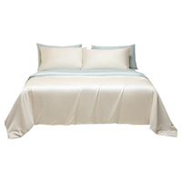 Juego de Ropa de Cama de Seda de Hielo Ultra Suave y Transpirable, Ligero para el Verano