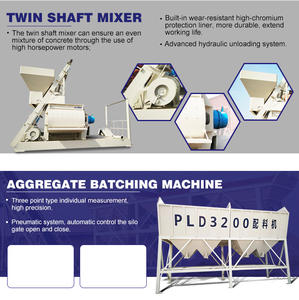 Chunyue เครื่องแบทชิ่งคอนกรีตแบรนด์ HZS25ส่วนประกอบหลักของแบริ่งพีแอลซีจากประเทศจีนประกอบด้วยมอเตอร์ไฟฟ้า1ชิ้น - Product Image 4