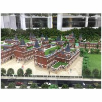 Modèle de style moderne à l'échelle 1:180 d'une école privée d'architecture de villa moderne