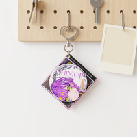 Nouveau Porte-clés Professionnel Personnalisé en Acrylique Rotatif, Thème Anime, Impression Numérique, Durable, Le Plus Populaire, Personnalisable pour la Musique, Vente en Gros