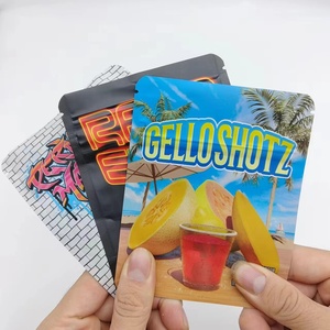 Ziplock 3.5g Mylarポーチチャイルドプルーフのロゴ付きソフトタッチ再販売可能な4x6マイラーバッグの無料サンプル - Product Image 4