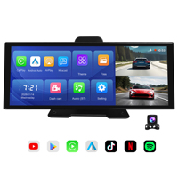Caméra embarquée portable sans fil 4K HD 11,4 pouces IPS avec Carplay, enregistrement en boucle, garantie 1 an, caméra de recul AHD 1080P