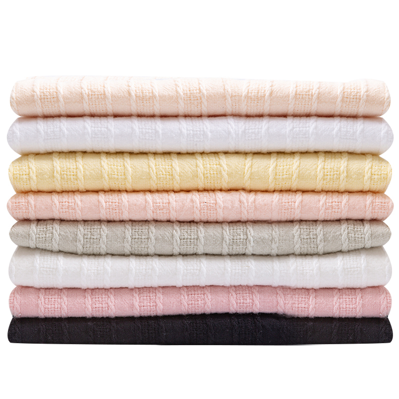 Straight Jacquard Embroidery Cotton Linen Quilting Fabric for Sewing Clothes Dresses