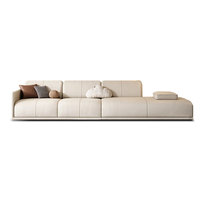Ensemble de canapés d'angle en cuir de première qualité, de forme spéciale, de luxe moderne, pour salon et villa