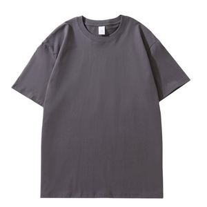 T-shirt vierge en coton lavé vintage, personnalisable avec logo, coupe oversize épaisse pour homme – Vente en gros - Product Image 5