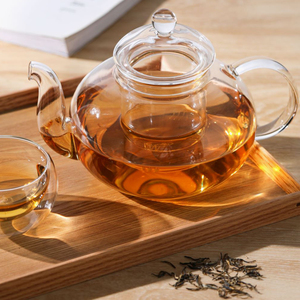 Fabbrica CnGlass diretta 1000ml borosilicato di vetro teiera piano cottura sicuro infusore per la macerazione di tisane all'ingrosso caffè <span class=keywords><strong>Set</strong></span> da tè - Product Image 1