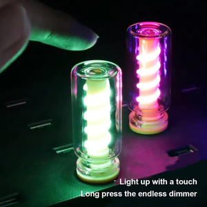 Lampe de nuit tactile USB en spirale - Lampe de table LED RGB à 7 couleurs changeantes pour chambre à coucher, chambre d'enfant, décoration de la maison - Product Image 3