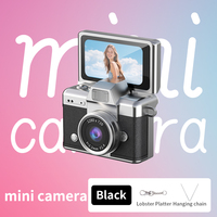 LK-027 Duimcamera - Mini-camera met klapbaar scherm - Digitale vintage CCD-camera voor studenten, hoge definitie, draagbaar