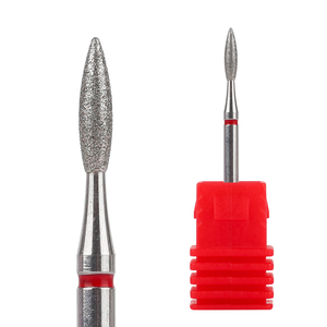 Fresa per Unghie a Forma di Fiamma 2.0mm, Alta Qualità, Strumenti per Manicure e <span class=keywords><strong>Pedicure</strong></span>, per Pulizia Cuticole, Punte Diamantate per Unghie - Product Image 1
