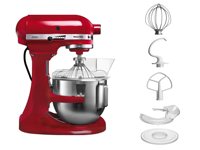 KITCHENAID 5KPM5 Robot Pâtissier Professionnel Multifonctionnel sur Socle pour la Restauration, Mélangeur de Pâtisserie et Pétrin à Pain