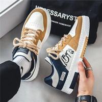 Baskets unisexes à lacets, chaussures décontractées en toile blanche pour hommes, à fond plat