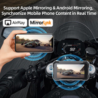 Grandnavi Nouveau système de navigation pour moto étanche 6 pouces CarPlay Android Auto 1920x1080 Street/Dual Sport/Off-road Appel BT Siri