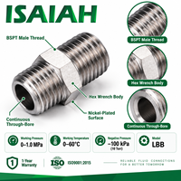 Harga Pabrik Fitting Pipa Ulir Nipple Heksagonal Baja Karbon Tekanan Tinggi Halus