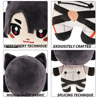 Muñeco de Peluche Personalizado de Anime con Diseño de Ídolo Humano, Bajo MOQ, Juguete de Mascota de Algodón Relleno, Logotipo OEM, Venta al por Mayor