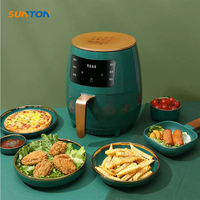 Friteuses à air multifonctionnelles SUNTON usine vente en gros logo personnalisé écran LED tactile intelligent usage domestique porte française