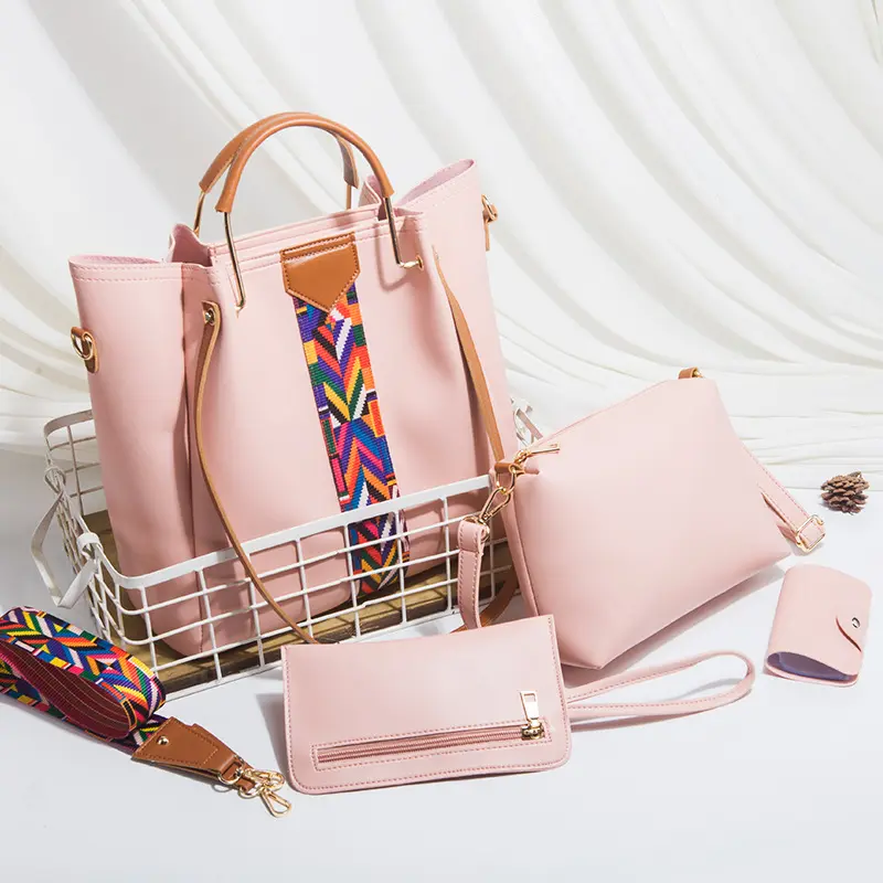 Fashion Ladies Hand Designer Bags Cheap Price Lady Handbag Women Bag Sets Pu Handbags 4 Pcs In 1 Set luxury
