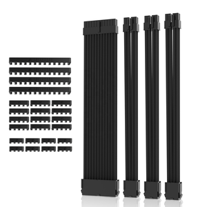 Kabel Power Supply 18AWG dengan Selubung 24-Pin ATX 4+4-Pin EPS <span class=keywords><strong>2</strong></span> X 6+<span class=keywords><strong>2</strong></span>-Pin PCI-E Kit Kabel Ekstensi Power Supply 30 cm - Product Image 2